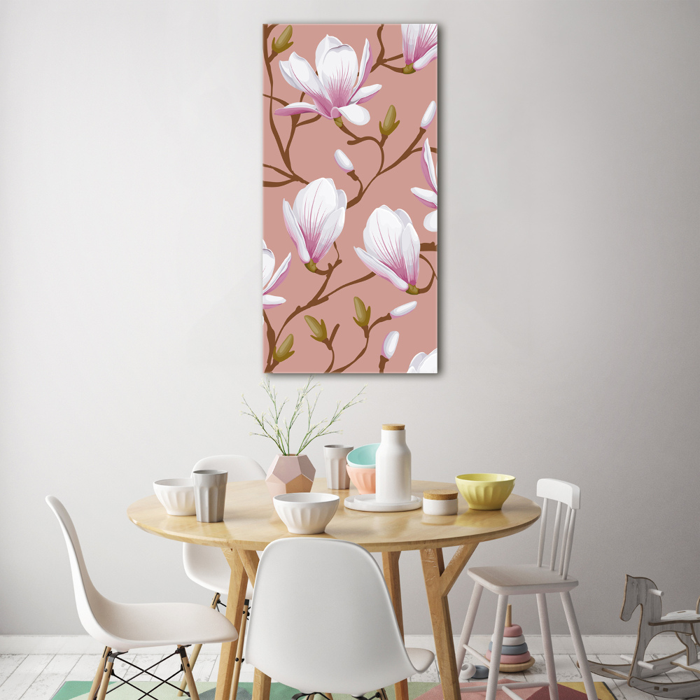 Obraz zdjęcie szkło akryl pionowy Magnolia