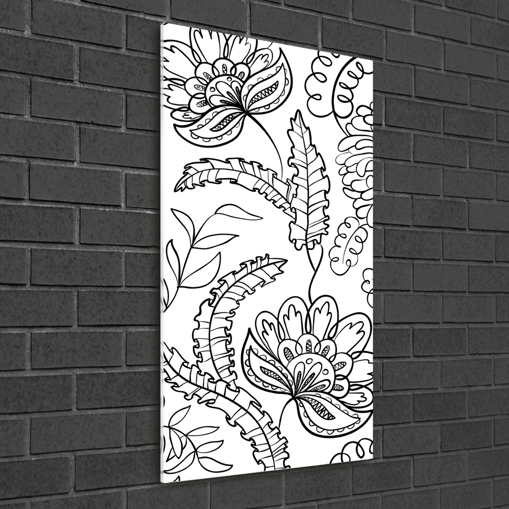 Foto obraz szkło akryl pionowy Tło Zentangle