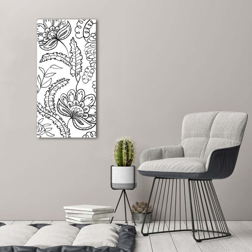 Foto obraz szkło akryl pionowy Tło Zentangle