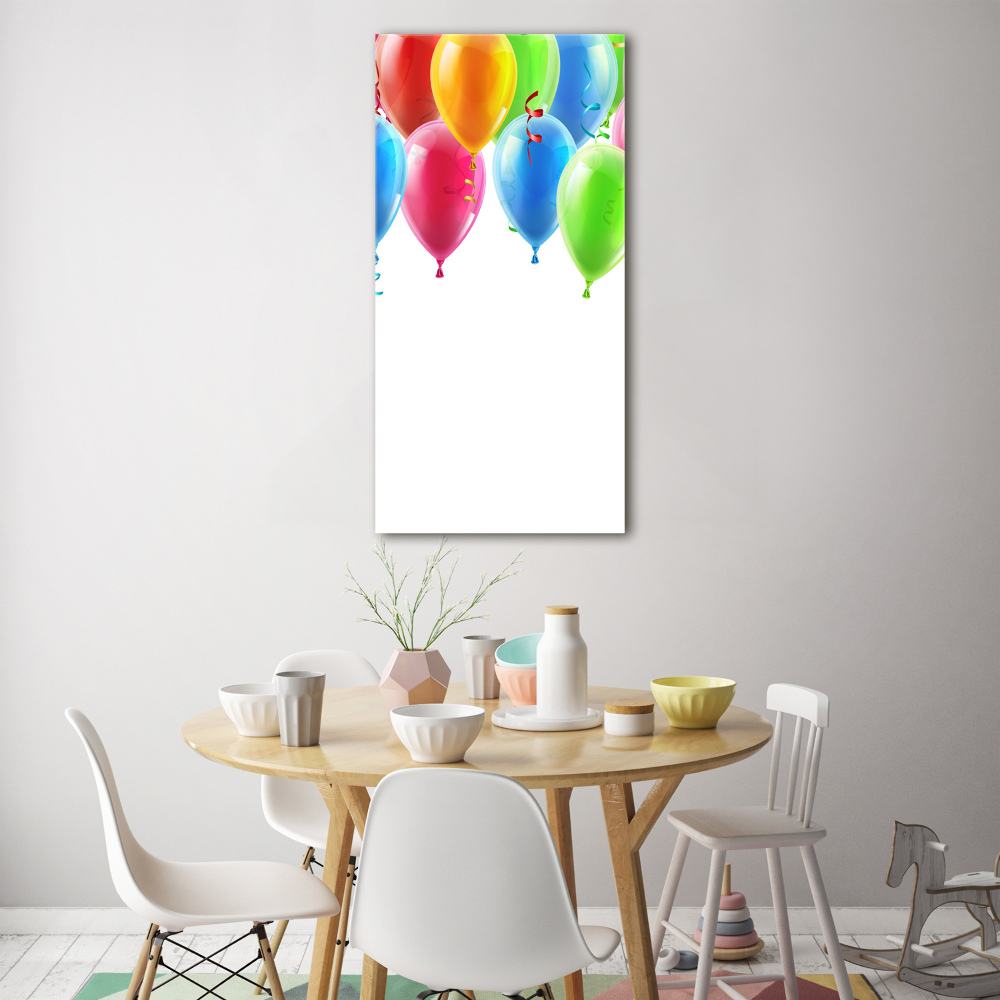 Foto obraz akryl pionowy Kolorowe balony