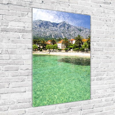 Foto obraz na ścianę akryl pionowy Plaża w Chorwacji