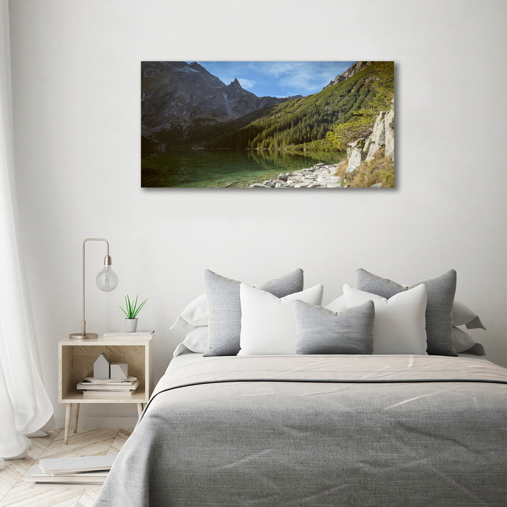 Foto obraz na płótnie Morskie oko Tatry
