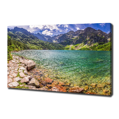 Foto obraz na płótnie Morskie oko Tatry