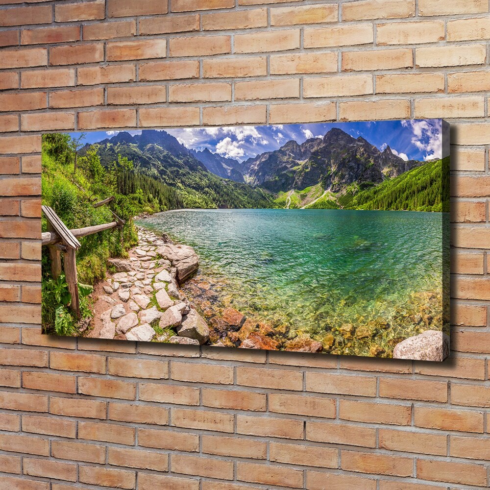 Foto obraz na płótnie Morskie oko Tatry