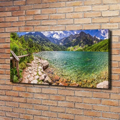 Foto obraz na płótnie Morskie oko Tatry