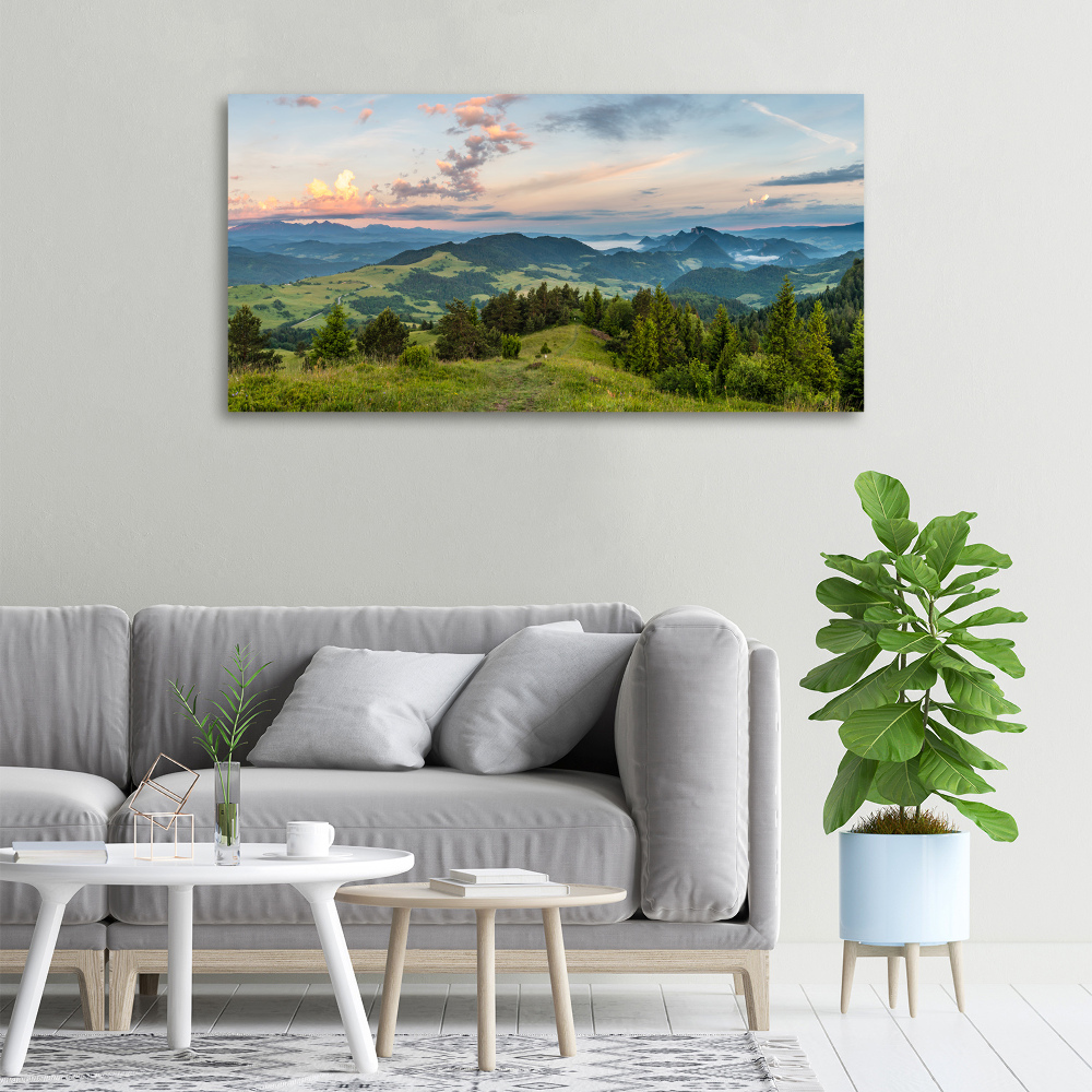 Foto obraz na płótnie Panorama Pieniny
