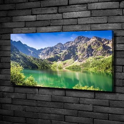 Foto obraz na płótnie Morskie oko Tatry
