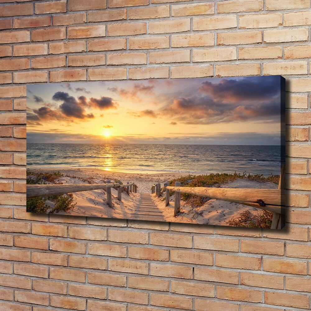 Foto obraz na płótnie Ścieżka na plażę
