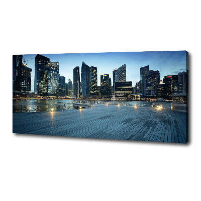Foto obraz na płótnie Singapur nocą