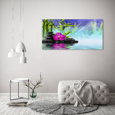 Foto obraz na płótnie Orchidea bambus