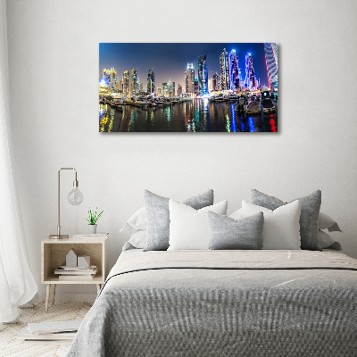 Foto obraz canvas Dubaj nocą