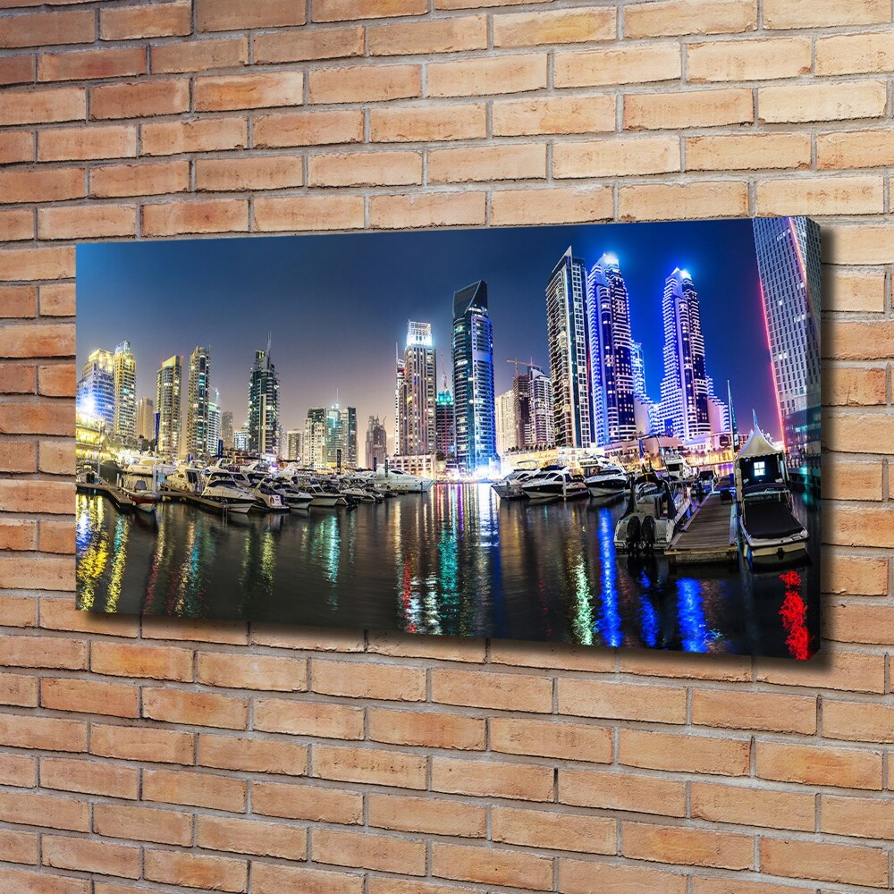 Foto obraz canvas Dubaj nocą