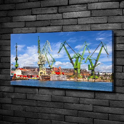 Foto obraz na płótnie Stocznia w Gdańsku
