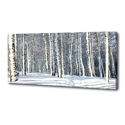 Foto obraz canvas Las zimą
