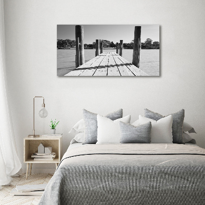 Foto obraz na płótnie Drewniane molo