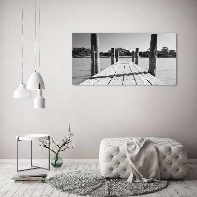 Foto obraz na płótnie Drewniane molo