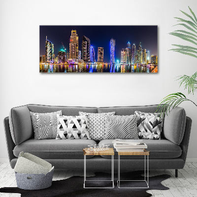 Foto obraz canvas Dubaj nocą