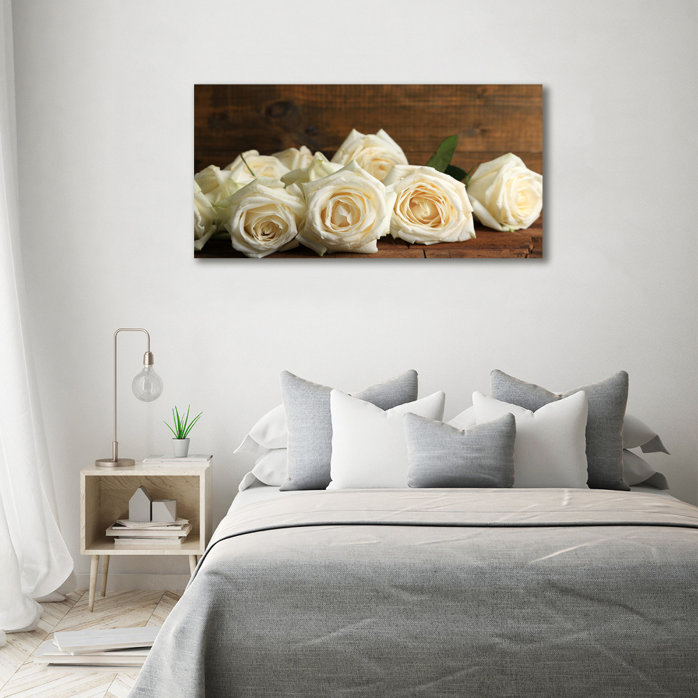 Foto obraz canvas Białe róże