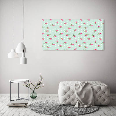Foto obraz canvas Róże wzór