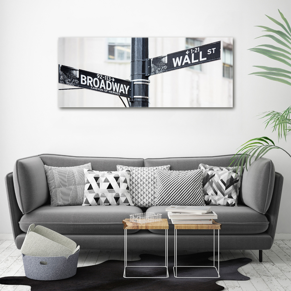 Foto obraz na płótnie Wall street znak