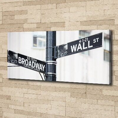 Foto obraz na płótnie Wall street znak