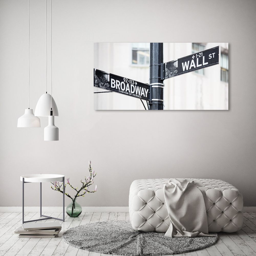 Foto obraz na płótnie Wall street znak