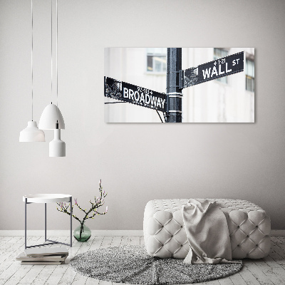 Foto obraz na płótnie Wall street znak