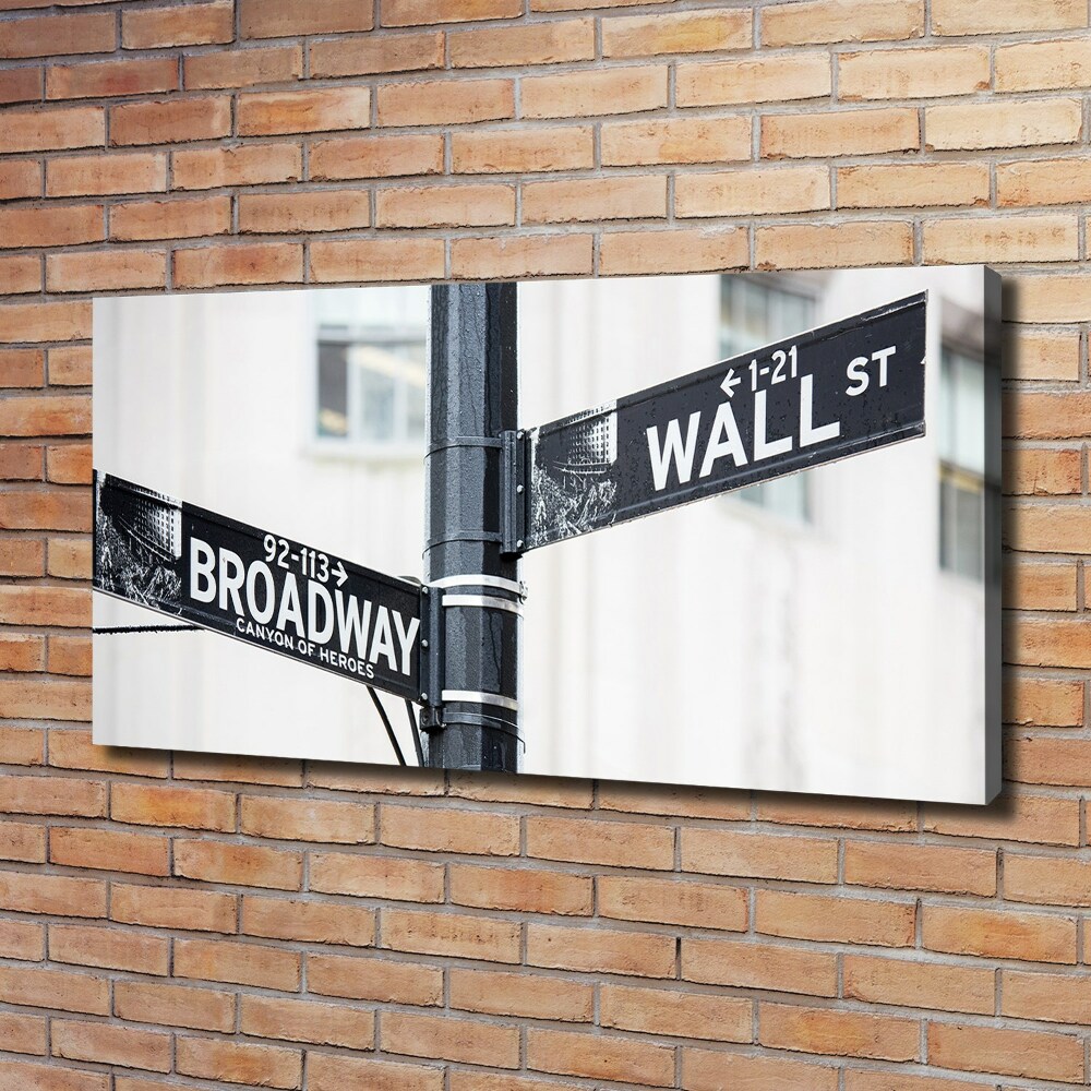 Foto obraz na płótnie Wall street znak