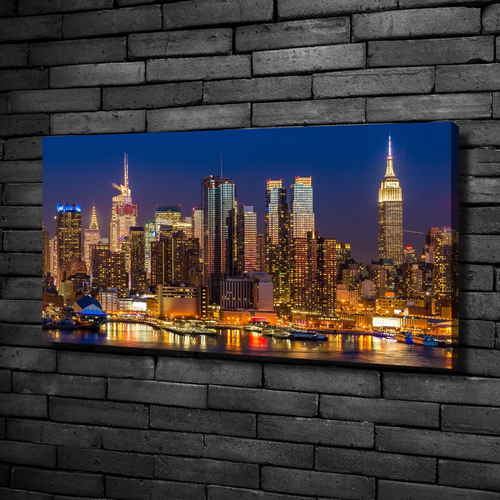 Foto obraz na płótnie Manhattan nocą