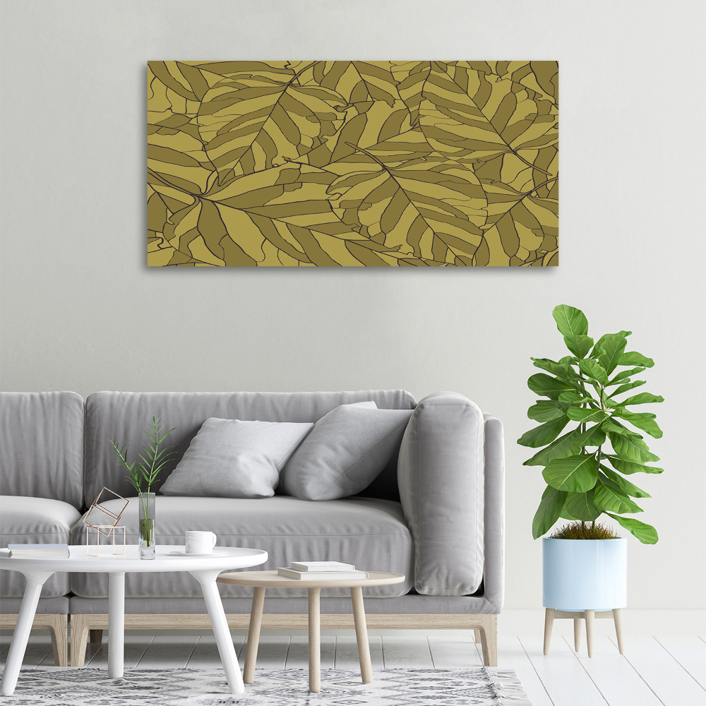 Duży foto obraz na ścianę canvas Liście