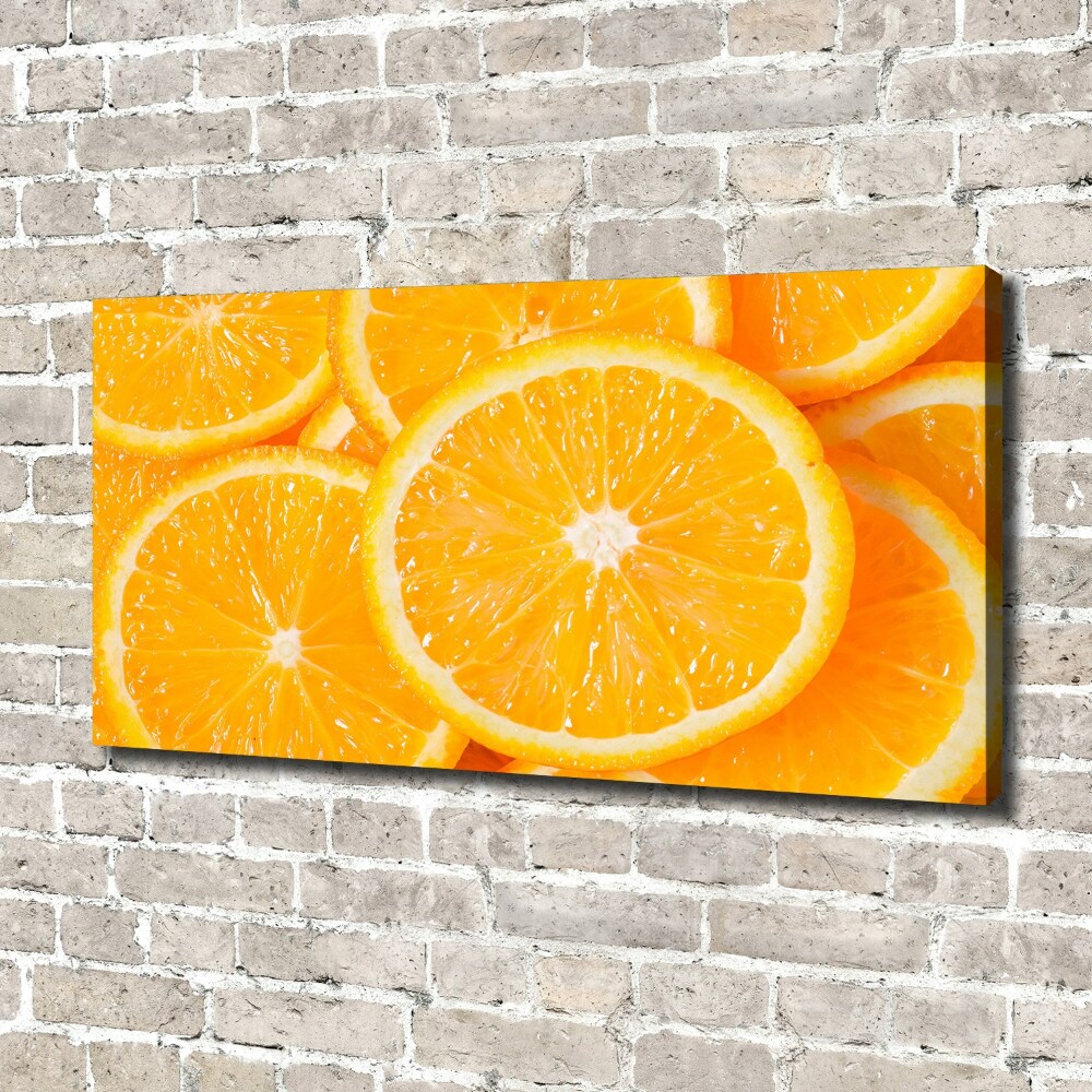 Foto obraz na płótnie Plastry pomarańczy