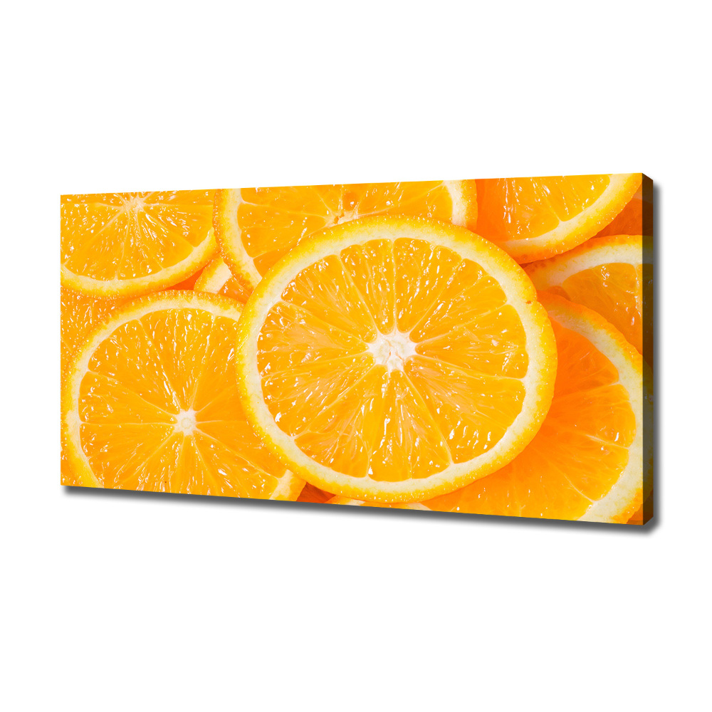 Foto obraz na płótnie Plastry pomarańczy