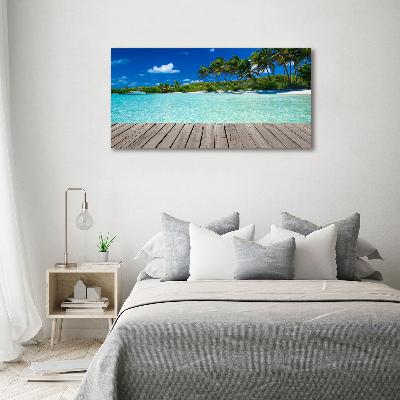 Foto obraz na płótnie Tropikalna plaża