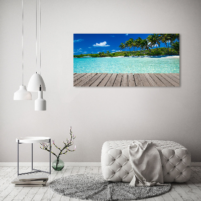 Foto obraz na płótnie Tropikalna plaża