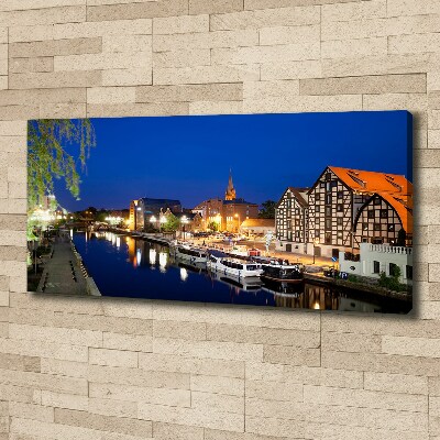 Foto obraz na płótnie Bydgoszcz nocą