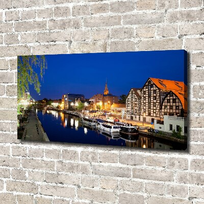 Foto obraz na płótnie Bydgoszcz nocą