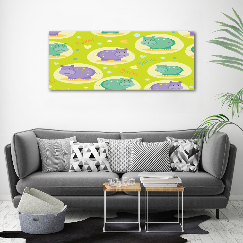 Foto obraz canvas Hipopotamy