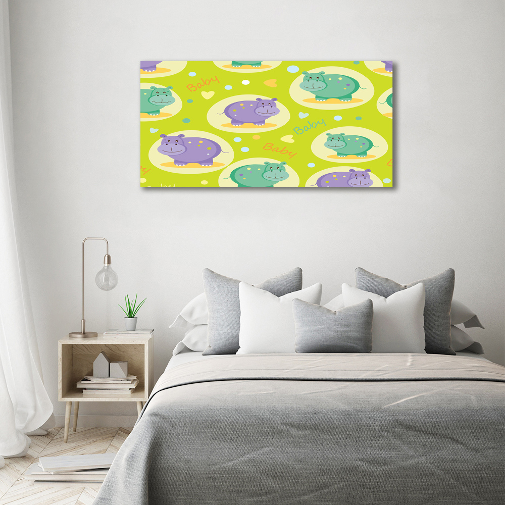 Foto obraz canvas Hipopotamy