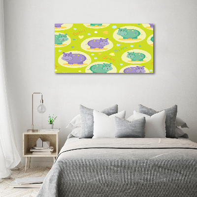 Foto obraz canvas Hipopotamy