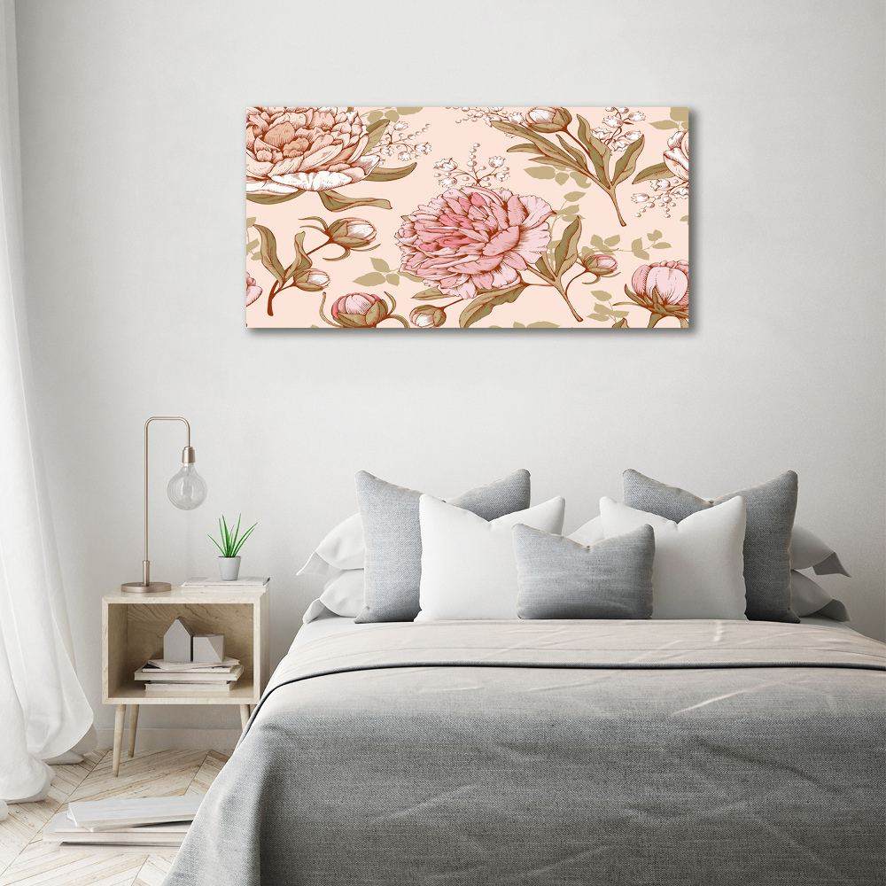 Foto obraz canvas Piwonie