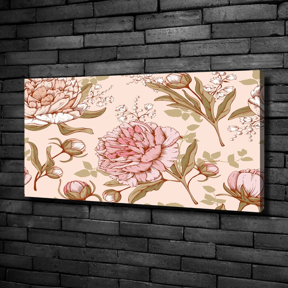 Foto obraz canvas Piwonie