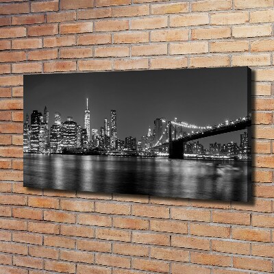 Foto obraz na płótnie Manhattan nocą