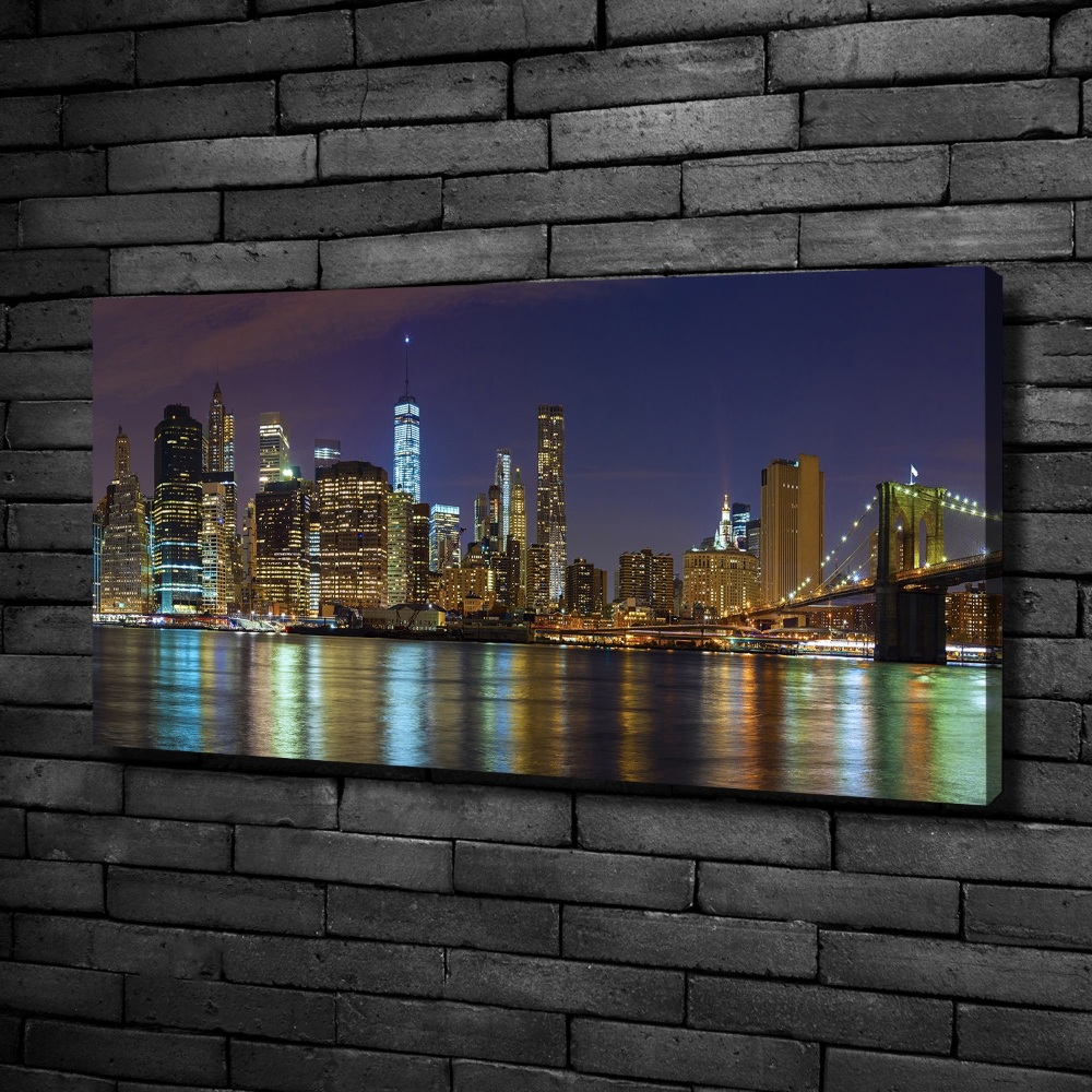 Foto obraz na płótnie Manhattan nocą