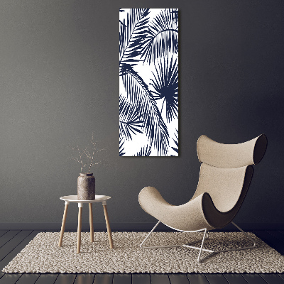 Foto obraz canvas pionowy Liście palmy