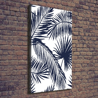 Foto obraz canvas pionowy Liście palmy