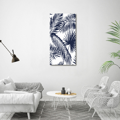 Foto obraz canvas pionowy Liście palmy