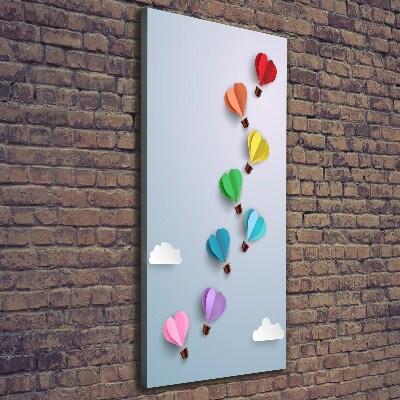 Foto obraz canvas pionowy Balony serca