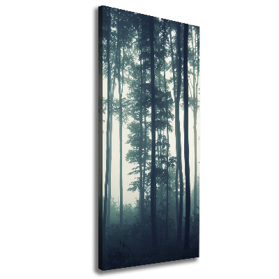 Foto obraz canvas pionowy Mgła w lesie