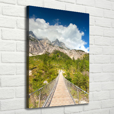 Foto obraz canvas pionowy Most wiszący