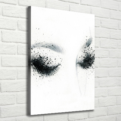 Nowoczesny obraz canvas na ramie pionowy Makijaż